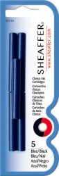 INK CARTRIDGE SHEAFFER SKRIP BLUE/BLACK H/SELL PK5