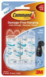 HOOKS COMMAND 6 SMALL 17006 CLEAR