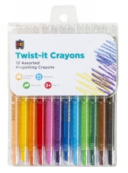 CRAYONS EC TWIST IT PACK OF 12