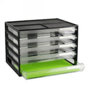 DOCUMENT CABINET ITALPLAST A4 5 DRAWER BLACK RECYCLED