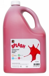 PAINT EC 5L SPLASH CLASSROOM ACRYLIC TOFFEE APPLE (RED)