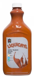 PAINT EC 2L LIQUICRYL JUNIOR STUDENT ACRYLIC BURNT SIENNA