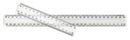 RULER GNS 30CM CLEAR PLASTIC SCHOOL