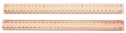 RULER CELCO 30CM WOODEN POLISHED METRIC