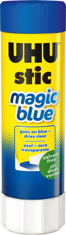 Glue Uhu 40gm Stic Magic Blue (BX12)