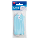 CRAFT TAG AVERY 96X48MM WITH STRING BLUE PK24