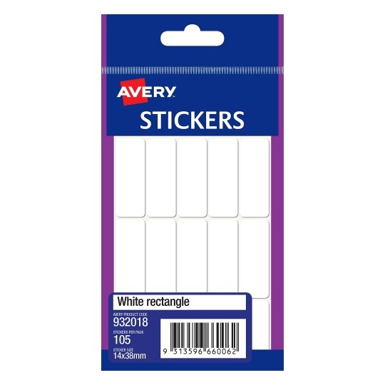 LABEL AVERY F/P 14X38 WHITE 932018