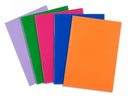 BOOK SLEEVES CONTACT SLIP ON 9X7 SOLID COLOURS PK5