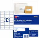 LABEL AVERY COPIER/LASER L7157GU 64X24.3 33UP BX100