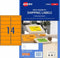 LABEL AVERY L7163FO SHIPPING HI VIS FLUORO ORANGE 14UP 25 SHTS