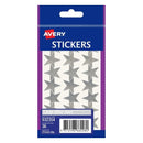 LABEL AVERY F/P STARS SILVER LARGE 932354