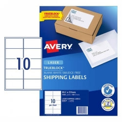 LABEL AVERY L7173 99.1X57MM SHIPPING 10UP WHITE PK100