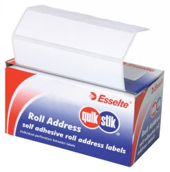 LABEL QUIK STIK DISP 19MM SQUARE