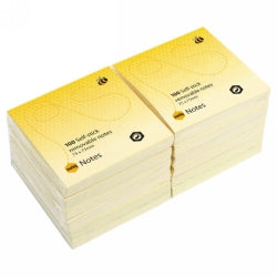 Stick On Notes Marbig 76x76 Yellow Pk12