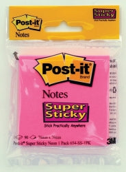 Post- It Notes Super Sticky 76x76 Neon Asst 90 Sht