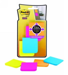 POST IT SUPER STICKY F220-8SSAU FULL ADHESIVE NOTE ASSORTED