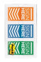FLAGS COLOR CODE SIGN HERE POST-IT 24MM 682-SH-OBL ORANGE/BLUE/LIME PK60
