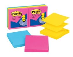 NOTES POST-IT POP UP REFILL R330AN 73X73MM ASST NEON PK6