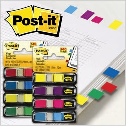 FLAGS POST-IT 683-4 MINI ASSORTED COLOURS