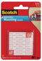 TAPE MOUNTING SQUARES SCOTCH 108-SML REMOVEABLE PK64