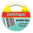TAPE INVISIBLE SELLOTAPE18MMX66M