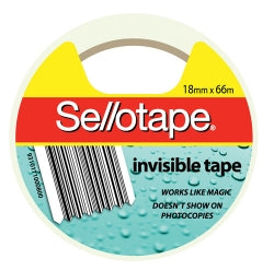 TAPE INVISIBLE SELLOTAPE18MMX66M