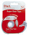 TAPE SUPER CLEAR STAT 18MMX33M ON DISPENSER-BX12
