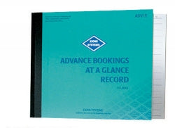 ADVANCE BOOKINGS AT A GLANCE ZIONS ADV15