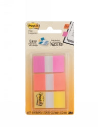 FLAGS POST-IT 23.8X43.2MM 680-OLP 3 COLOURS