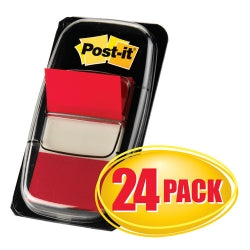 FLAGS POST-IT 680-1-24CP CABINET PACK RED BX24