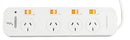 POWERBOARD 4 OUTLET WITH INDIV SWITCH/OVERLOAD PROTECTION/MASTER SWITCH