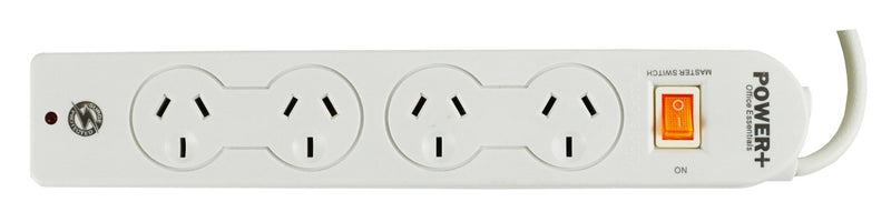 POWERBOARD 4 OUTLET WITH OVERLOAD PROTECTION/MASTER SWITCH