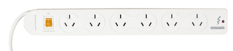 POWERBOARD 6 OUTLET WITH OVERLOAD PROTECTION/MASTER SWITCH
