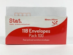 ENVELOPE STAT 11B SECRET PEEL/SEAL PK100-EACH