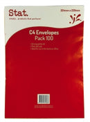 ENVELOPE STAT C4 KRAFT PEEL/SEAL PK100-EACH