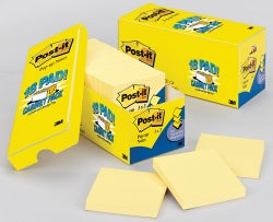 NOTES POP UP POST-IT R330-18CP 76X76MM CABINET PACK YELLOW BX18