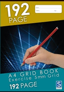 GRID BOOK SOVEREIGN A4 5MM GRID 192PG
