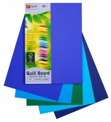 CARDBOARD QUILL A4 210GSM COLD ASST PK50