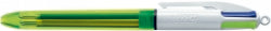 Pen Bic 4 Colour Fluo Retractable Bp (BX12)