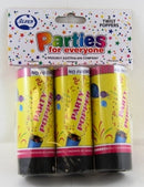 PARTY POPPERS ALPEN 10.5CM TWIST PK3