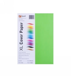 COVER PAPER QUILL A4 125GSM LIME PK250