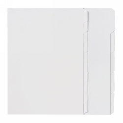 DIVIDERS MARBIG A4 WHITE UNPUNCHED 10 TAB