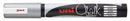 MARKER CHALK UNI 2.5MM BULLET TIP SILVER