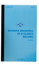 ADVANCE BOOKINGS AT A GLANCE ZIONS ADV35