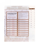 VISITOR PASS ZIONS CONTRACTORS SITE PASS 100 SLIPS