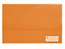 DOCUMENT WALLET MARBIG FOOLSCAP POLYPICK TRANSLUCENT ORANGE