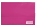 DOCUMENT WALLET MARBIG FOOLSCAP POLYPICK TRANSLUCENT PINK