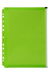 Binder Pocket Marbig A4 Zip Lime