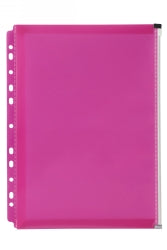 Binder Pocket Marbig A4 Zip Pink