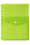 Binder Pocket Marbig A4 Top Opening Lime